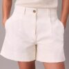 Bermudashorts aus Cotton Stretch-Twill mit Falten Bermudashorts aus Cotton Stretch-Twill mit Falten