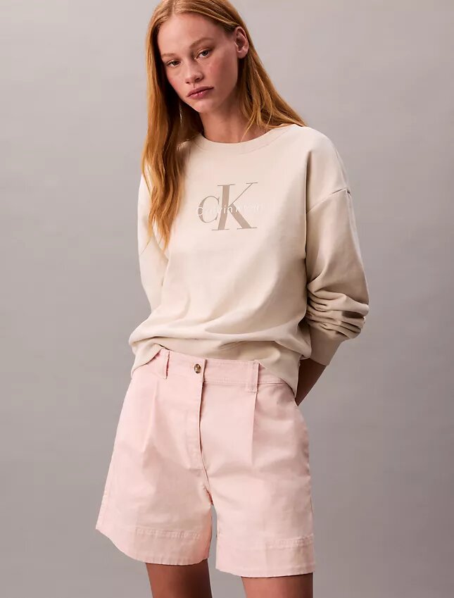 Bermudashorts aus Cotton Stretch-Twill mit Falten Bermudashorts aus Cotton Stretch-Twill mit Falten
