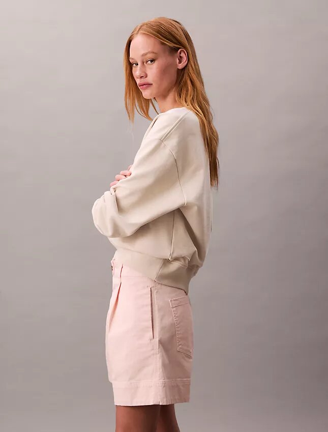 Bermudashorts aus Cotton Stretch-Twill mit Falten Bermudashorts aus Cotton Stretch-Twill mit Falten