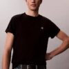 Besticktes Monogram-T-Shirt in lockerer Passform Besticktes Monogram-T-Shirt in lockerer Passform