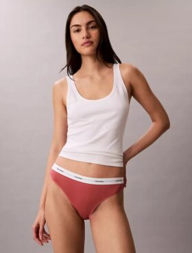 Bikini aus Cotton Stretch-Rippstoff