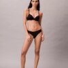 Bikini aus Stretch-Microfiber mit Spitze Bikini aus Stretch-Microfiber mit Spitze