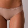 Bikini aus Stretch-Microfiber mit Spitze Bikini aus Stretch-Microfiber mit Spitze