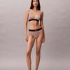 Bikini mit hoher Taille aus Microfiber-Stretch mit grafischem Monogram