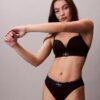 Bikini mit hoher Taille aus Microfiber-Stretch mit grafischem Monogram