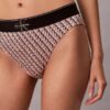 Bikini mit hoher Taille aus Microfiber-Stretch mit grafischem Monogram