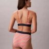 Bikini mit hoher Taille aus Microfiber-Stretch mit grafischem Monogram