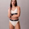 Bikini mit hoher Taille aus Microfiber-Stretch mit grafischem Monogram Bikini mit hoher Taille aus Microfiber-Stretch mit grafischem Monogram