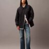 Bomberjacke aus geknittertem Nylon