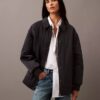 Bomberjacke aus geknittertem Nylon