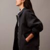 Bomberjacke aus geknittertem Nylon