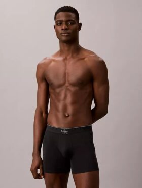 Boxer Briefs aus Cotton Stretch mit Monogram-Grafik, 3er-Pack