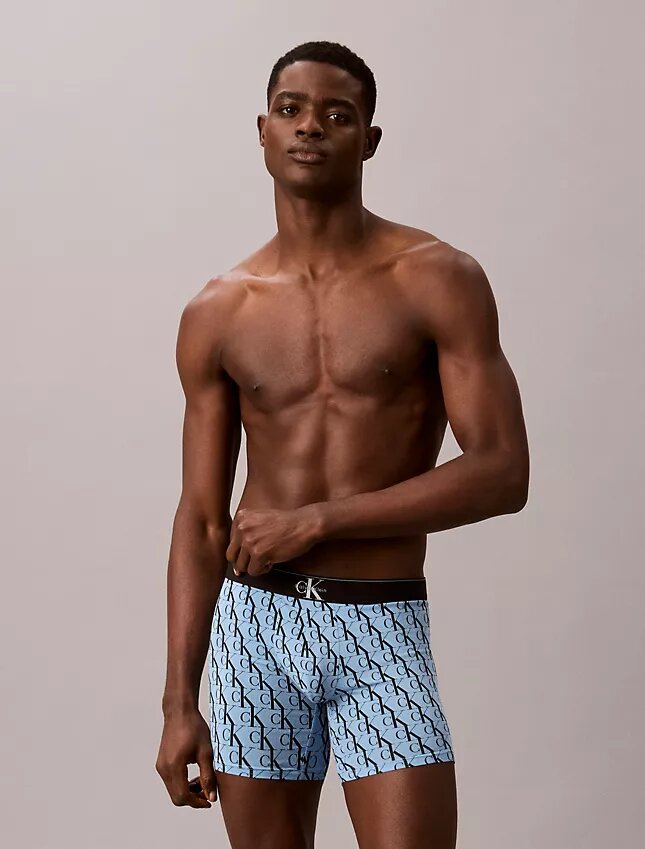 Boxer Briefs aus Cotton Stretch mit Monogram-Grafik, 3er-Pack Boxer Briefs aus Cotton Stretch mit Monogram-Grafik, 3er-Pack