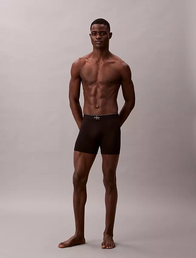 Boxer Briefs aus Mikrofaser mit Stretch und grafischem Monogram Boxer Briefs aus Mikrofaser mit Stretch und grafischem Monogram