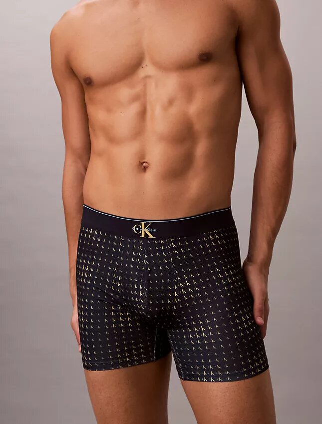 Boxer Briefs aus Mikrofaser mit Stretch und grafischem Monogram Boxer Briefs aus Mikrofaser mit Stretch und grafischem Monogram