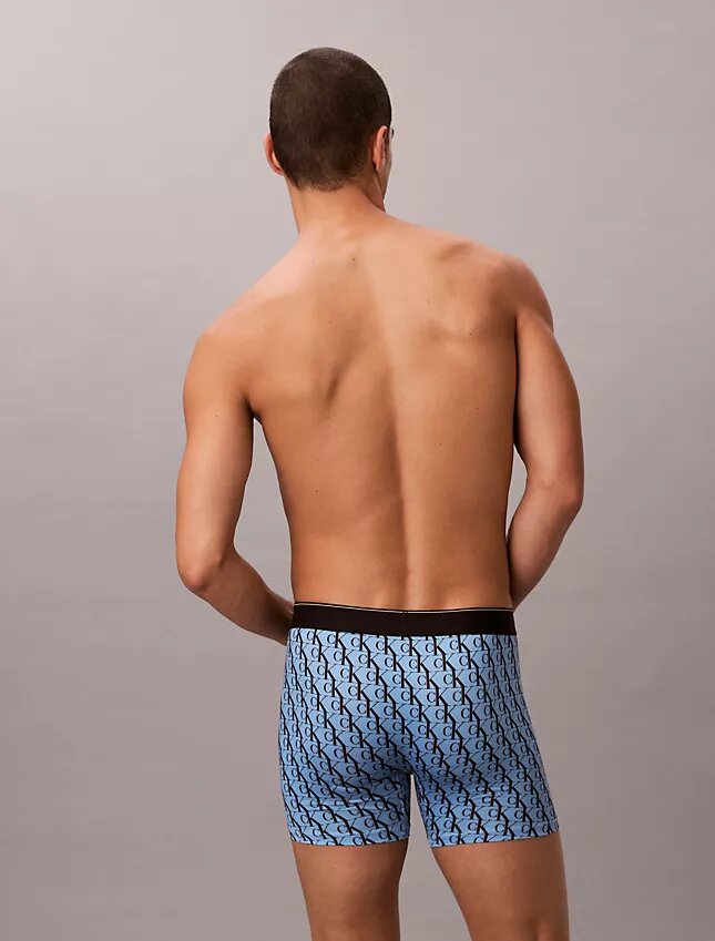 Boxer Briefs aus Mikrofaser mit Stretch und grafischem Monogram Boxer Briefs aus Mikrofaser mit Stretch und grafischem Monogram
