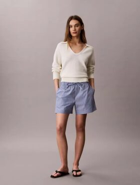 Boxershorts aus gestreiftem Baumwollpopeline