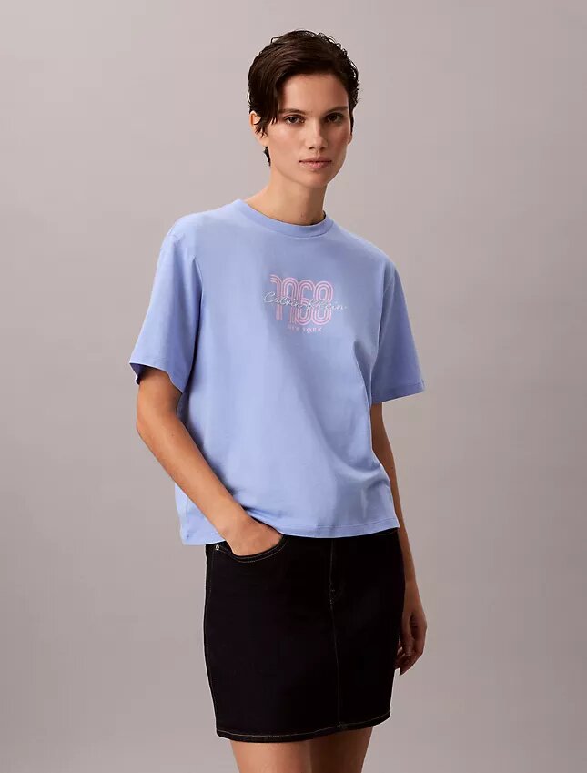 Boxy-T-Shirt mit 1968-Logo Boxy-T-Shirt mit 1968-Logo