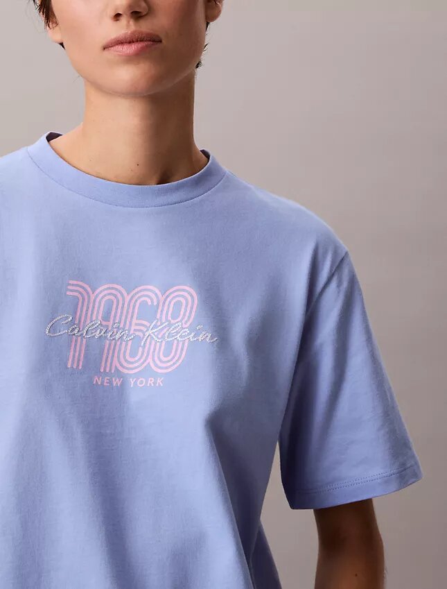 Boxy-T-Shirt mit 1968-Logo Boxy-T-Shirt mit 1968-Logo