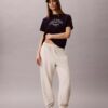 Boxy-T-Shirt mit Bogen-Logo-Grafik Boxy-T-Shirt mit Bogen-Logo-Grafik