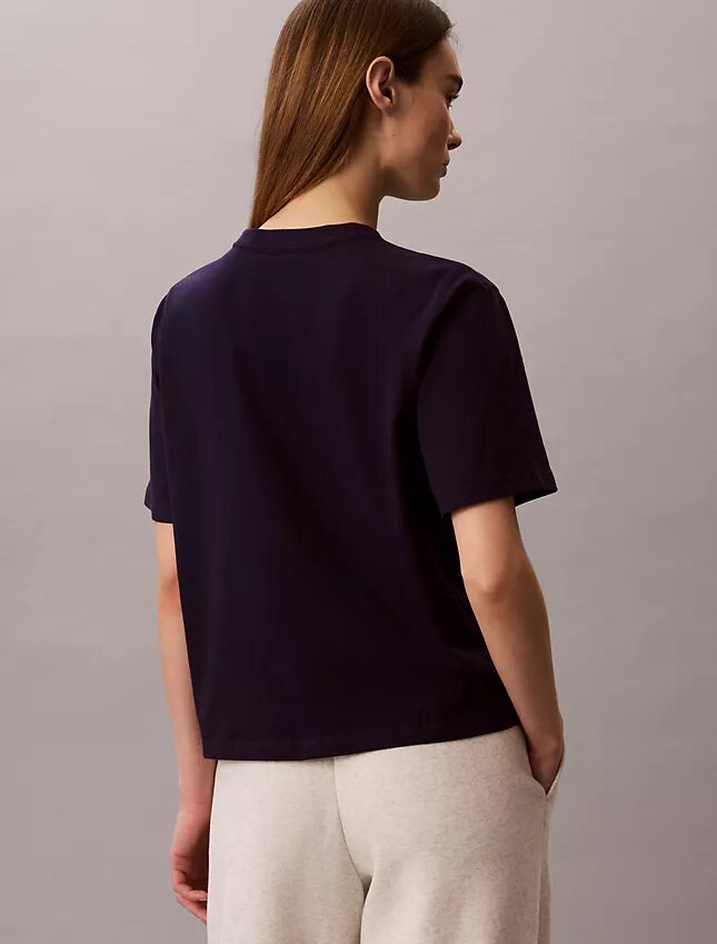 Boxy-T-Shirt mit Bogen-Logo-Grafik Boxy-T-Shirt mit Bogen-Logo-Grafik