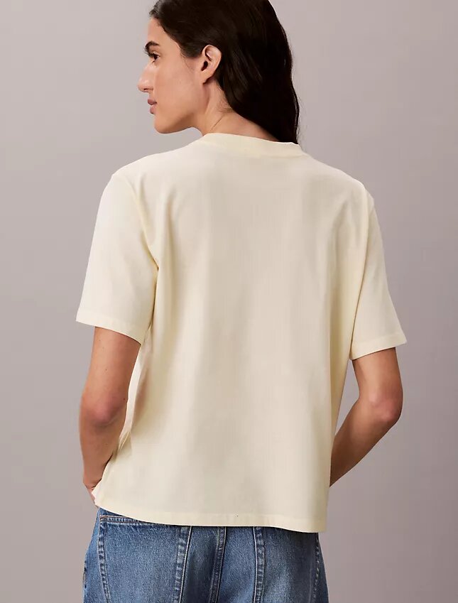 Boxy-T-Shirt mit Bogen-Logo-Grafik Boxy-T-Shirt mit Bogen-Logo-Grafik
