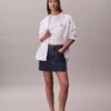 Boxy-T-Shirt mit gesticktem Logo Boxy-T-Shirt mit gesticktem Logo