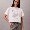 Boxy-T-Shirt mit Logo-Schriftzug Boxy-T-Shirt mit Logo-Schriftzug