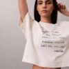 Boxy-T-Shirt mit Logo-Schriftzug Boxy-T-Shirt mit Logo-Schriftzug