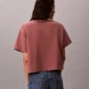 Boxy-T-Shirt mit Logo-Schriftzug