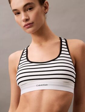 Bralette aus Baumwoll-Modal-Stretch-Rippstoff, leicht gefüttert Bralette aus Baumwoll-Modal-Stretch-Rippstoff, leicht gefüttert