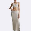 Bralette aus geripptem Wollmischgewebe Bralette aus geripptem Wollmischgewebe