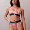 Bralette aus Microfiber mit Stretch und Monogram-Print, Unlined Bralette aus Microfiber mit Stretch und Monogram-Print, Unlined