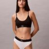 Bralette aus Microfiber mit Stretch und Monogram-Print, Unlined Bralette aus Microfiber mit Stretch und Monogram-Print, Unlined