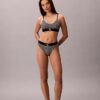 Bralette aus Microfiber mit Stretch und Monogram-Print, Unlined Bralette aus Microfiber mit Stretch und Monogram-Print, Unlined