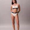 Bralette aus Microfiber mit Stretch und Monogram-Print, Unlined Bralette aus Microfiber mit Stretch und Monogram-Print, Unlined