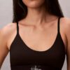 Bralette aus Microfiber mit Stretch und Monogram-Print, Unlined Bralette aus Microfiber mit Stretch und Monogram-Print, Unlined