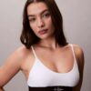 Bralette aus Microfiber mit Stretch und Monogram-Print, Unlined Bralette aus Microfiber mit Stretch und Monogram-Print, Unlined