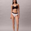 Bralette aus Microfiber mit Stretch und Monogram-Print, Unlined Bralette aus Microfiber mit Stretch und Monogram-Print, Unlined