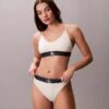 Bralette aus Microfiber mit Stretch und Monogram-Print, Unlined Bralette aus Microfiber mit Stretch und Monogram-Print, Unlined