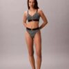 Bralette aus Mikrofaser mit Grafik-Monogram, Stretch und leichtem Futter Bralette aus Mikrofaser mit Grafik-Monogram, Stretch und leichtem Futter