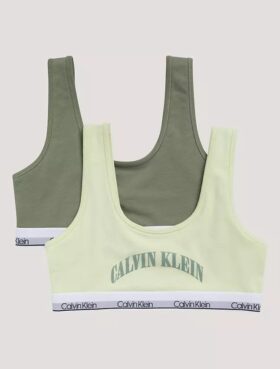 Bralette mit Bogen-Logo-Grafik, 2er-Pack