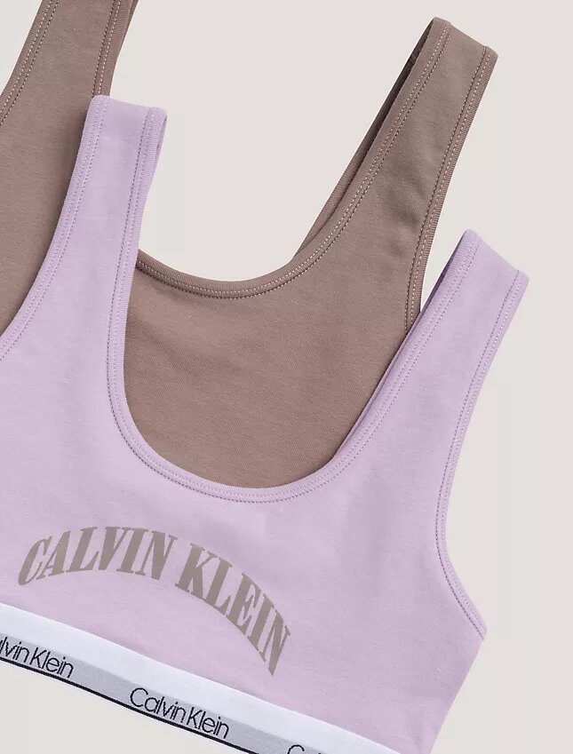 Bralette mit Bogen-Logo-Grafik, 2er-Pack Bralette mit Bogen-Logo-Grafik, 2er-Pack