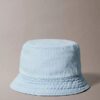 Bucket Hat aus gewaschenem Denim mit gesticktem Logo Bucket Hat aus gewaschenem Denim mit gesticktem Logo