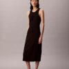 Calvin Klein Logo Midi-Tank-Kleid