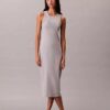 Calvin Klein Logo Midi-Tank-Kleid