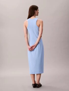 Calvin Klein Logo Midi-Tank-Kleid