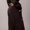 Cargo-Jeans mit weitem Bein
