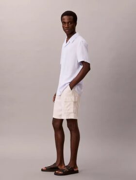 Cargo-Shorts aus Leinenmischung