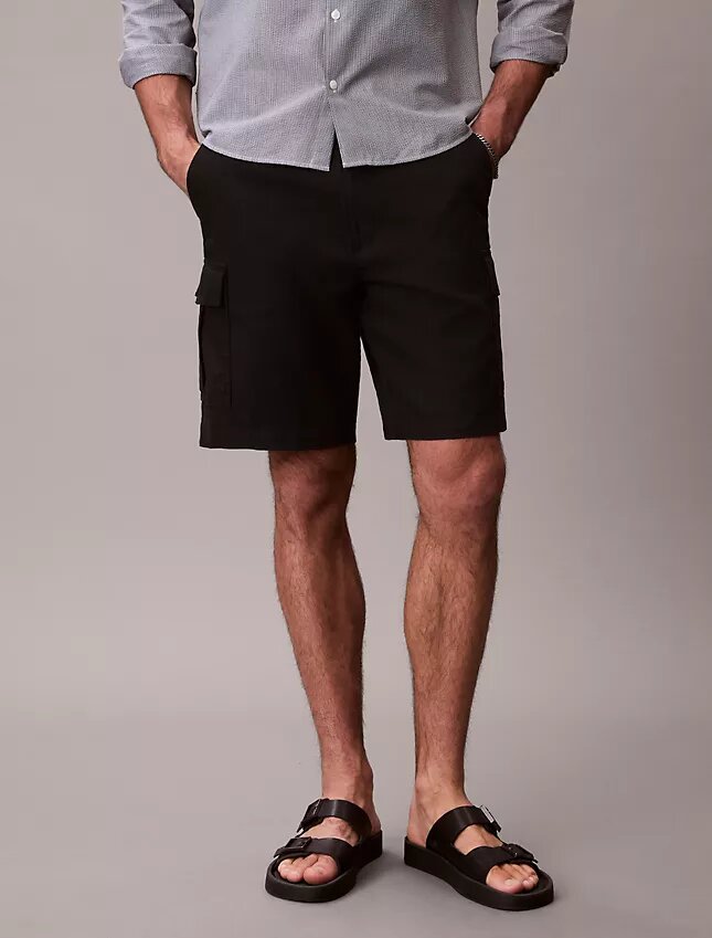 Cargo-Shorts aus Leinenmischung Cargo-Shorts aus Leinenmischung